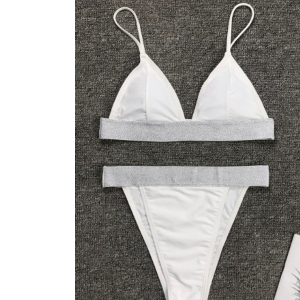 White Sparkle Bikini